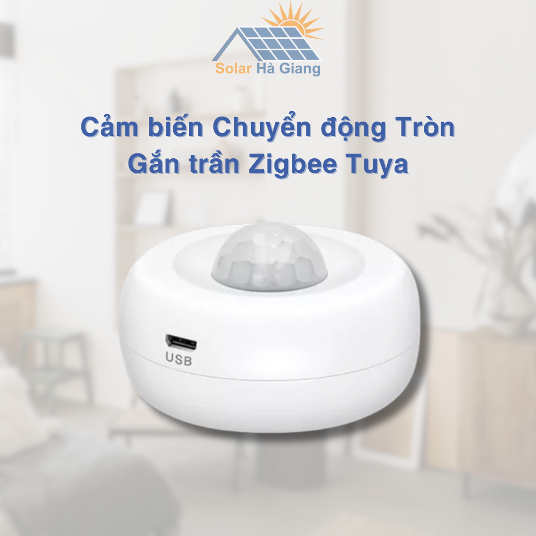 Cảm biến Chuyển động Tròn Gắn trần Zigbee Tuya