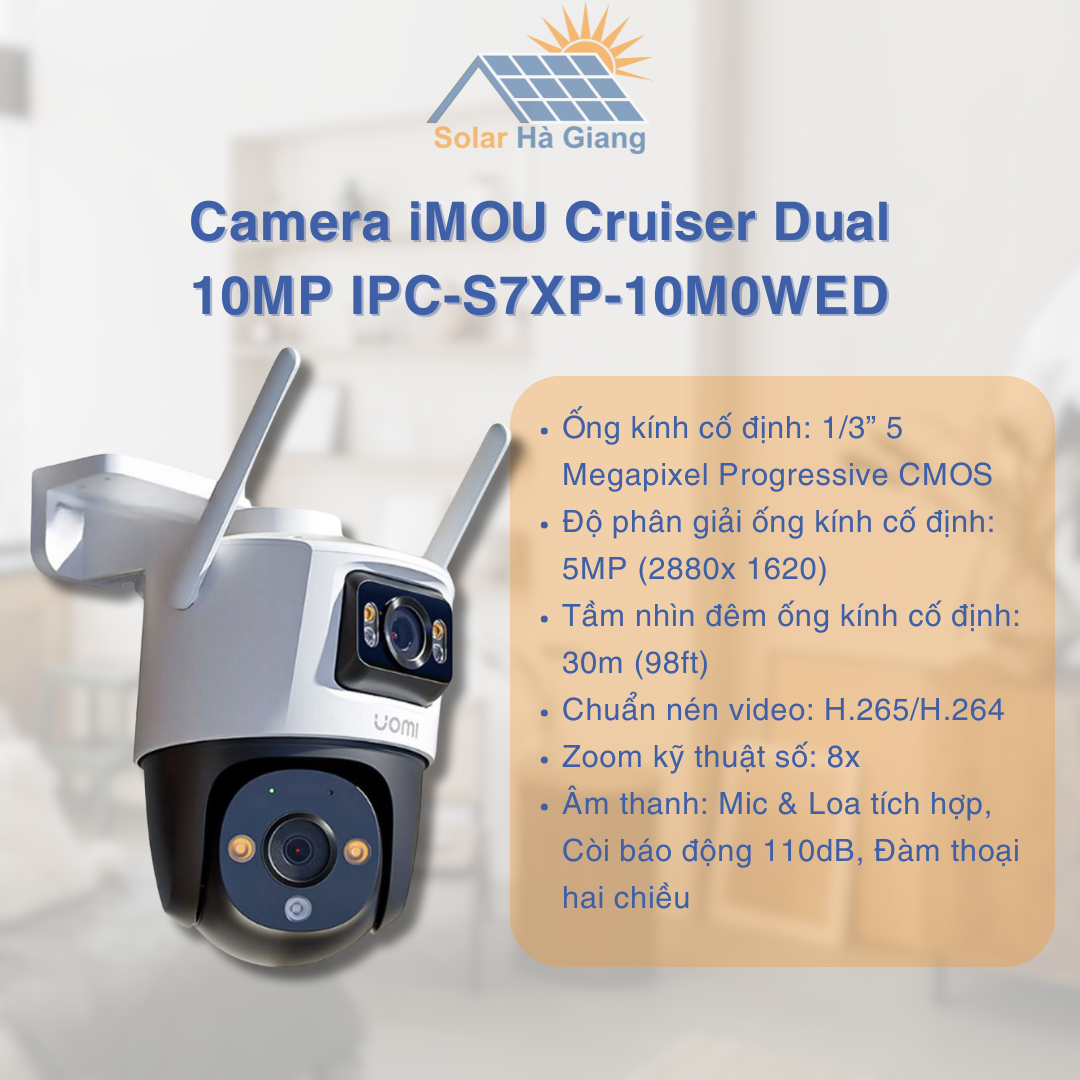 Camera iMOU Cruiser Dual 10MP IPC-S7XP-10M0WED