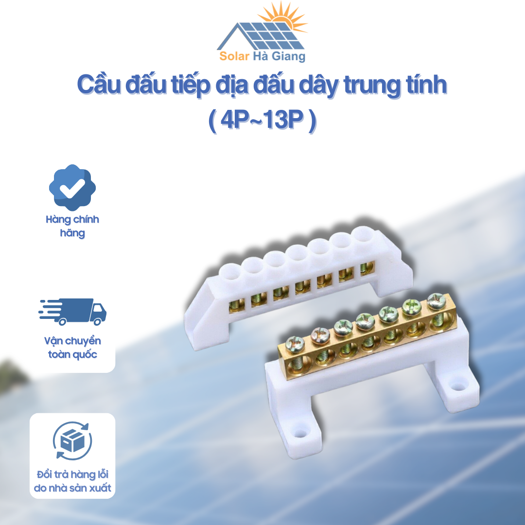 Cầu đấu tiếp địa đấu dây trung tính ( 4P~13P)