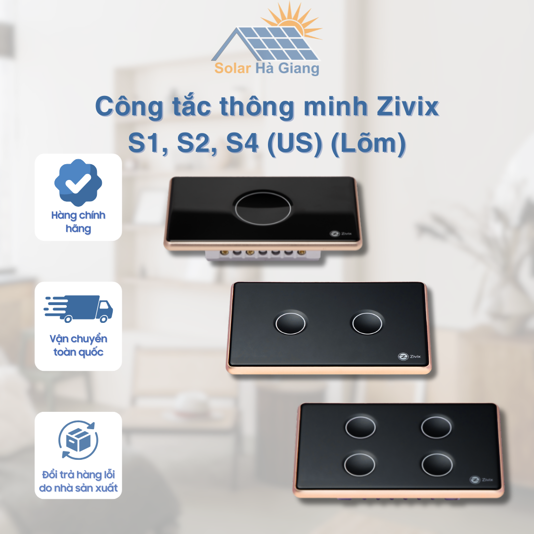 Công tắc thông minh Zivix S1, S2, S4 (US) (Lõm)