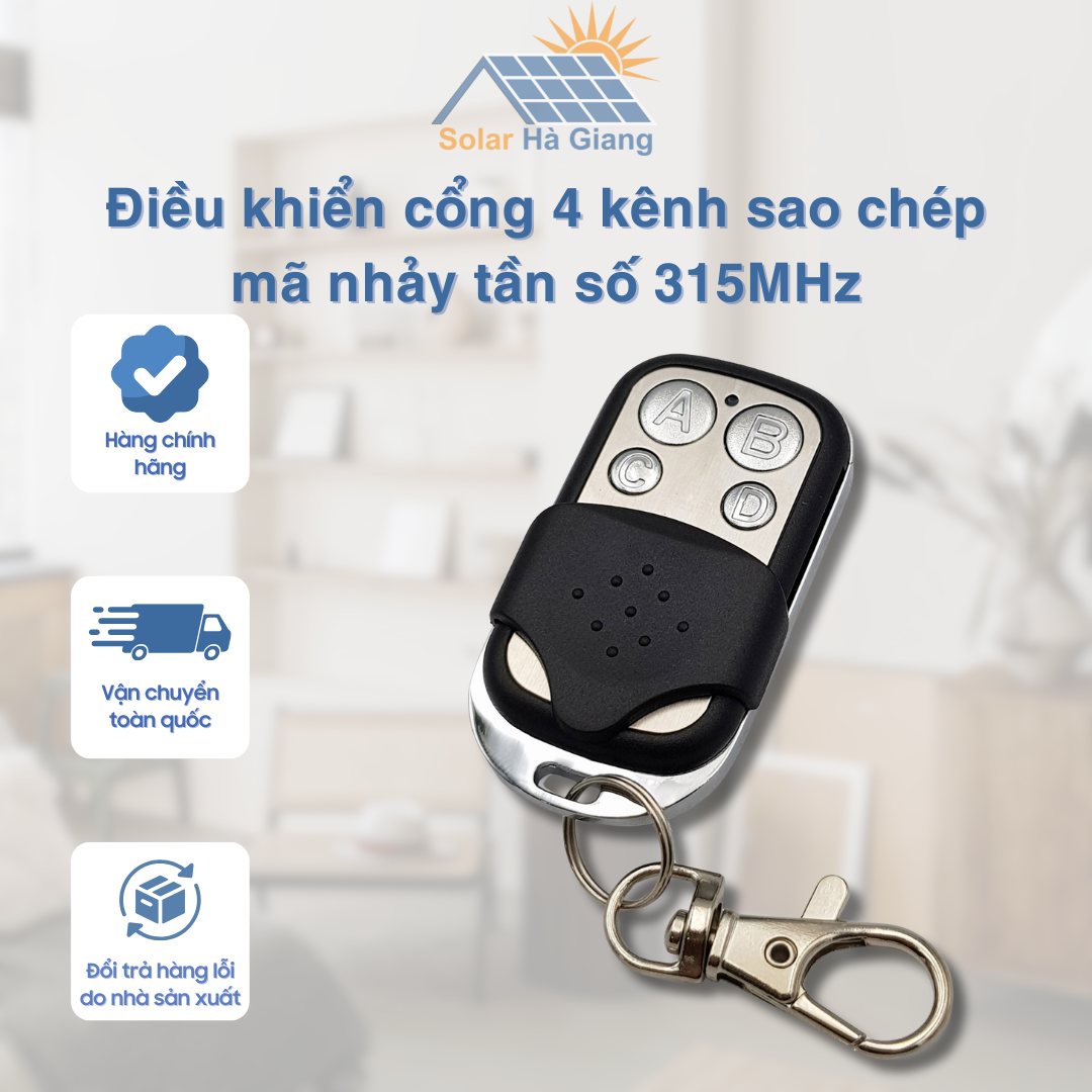 Điều khiển cổng 4 kênh sao chép mã nhảy tần số 315MHz