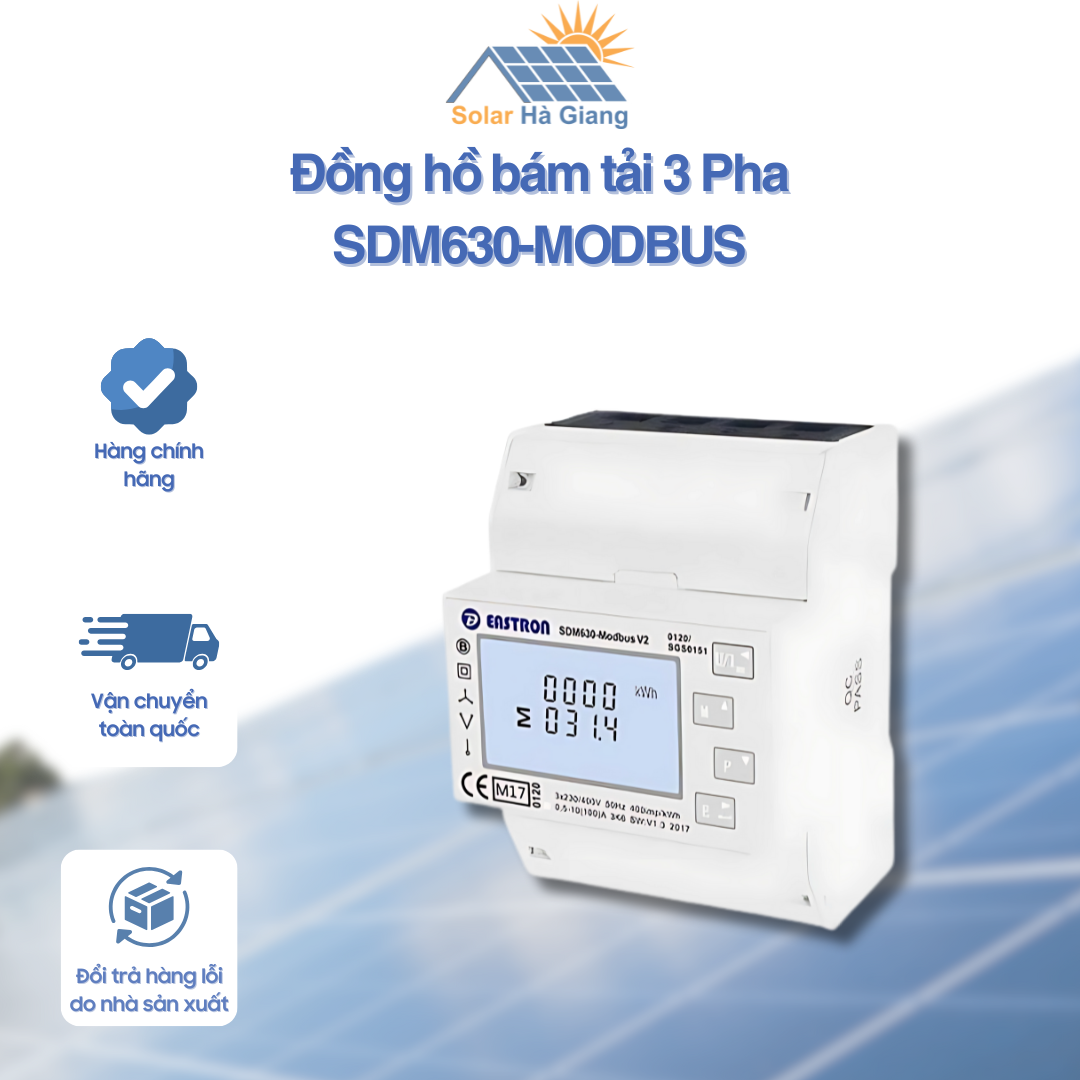 Đồng hồ bám tải 3 Pha SDM630-MODBUS