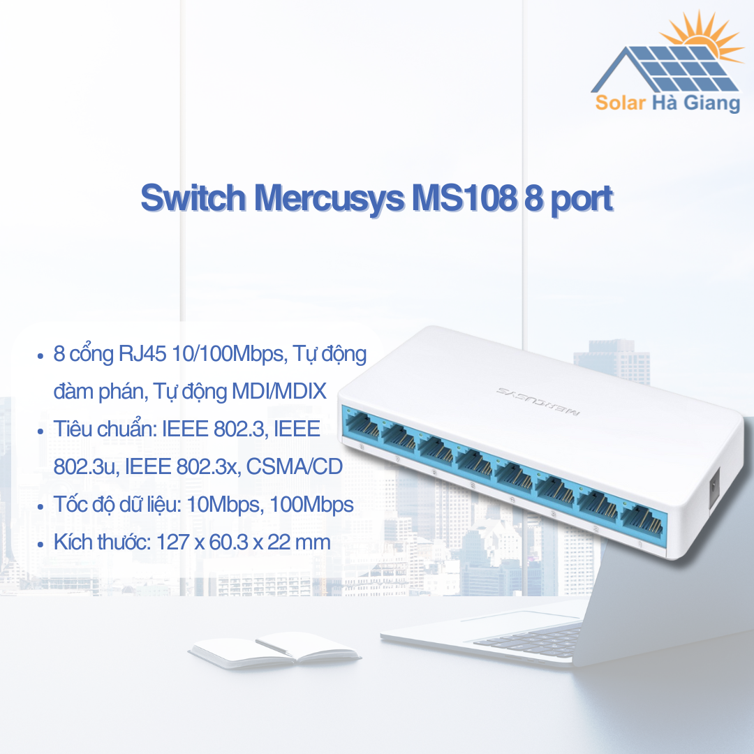 Switch Mercusys MS108 8 port