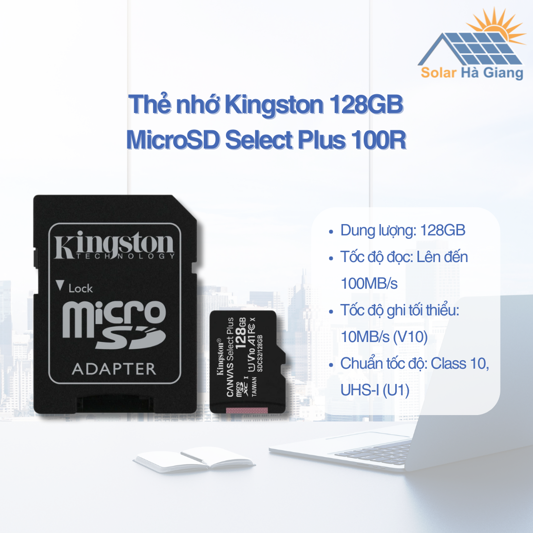 Thẻ nhớ Kingston 128GB MicroSD Select Plus 100R